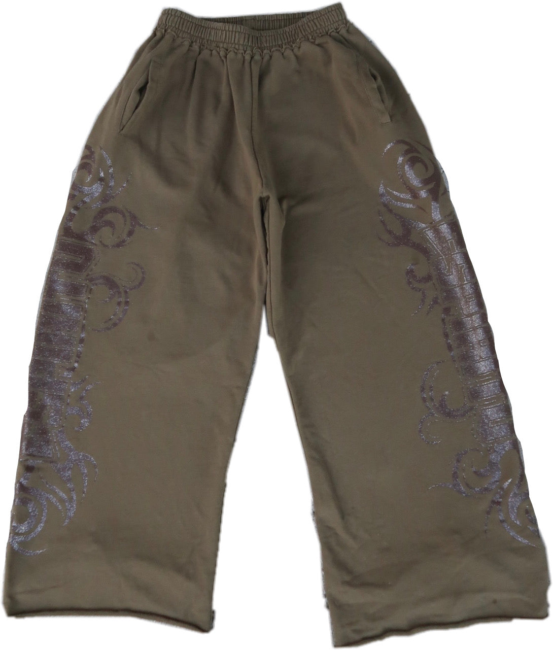 ESPIRITU GREEN SPIKE SWEATPANTS