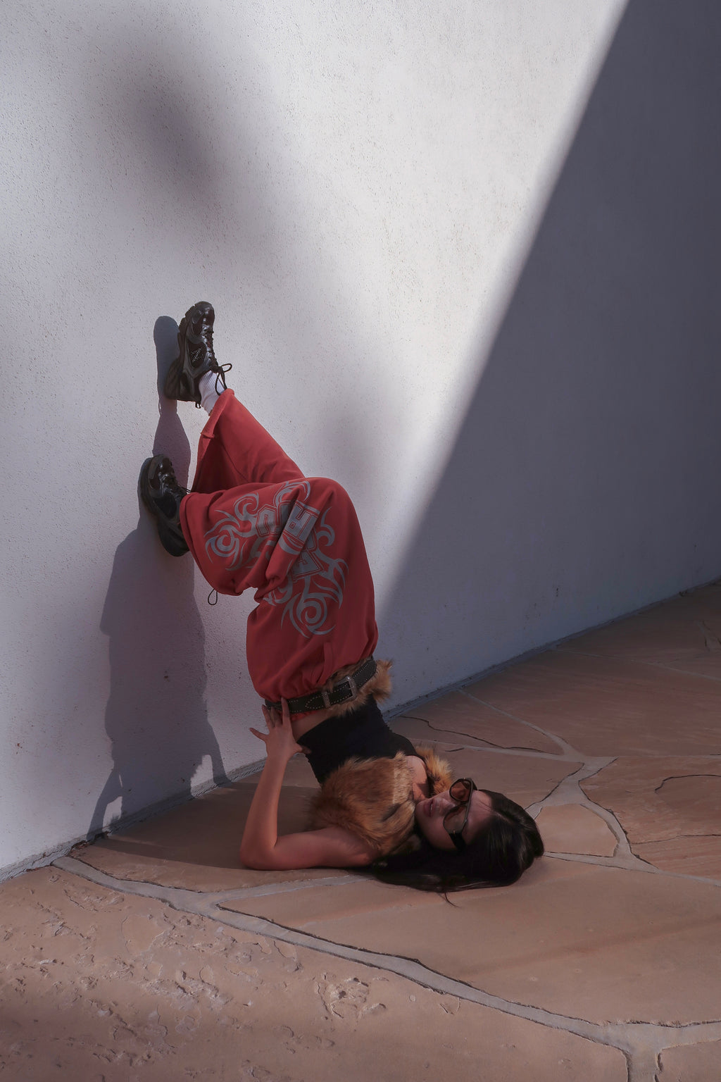 ESPIRITU ORANGE SPIKE SWEATPANTS