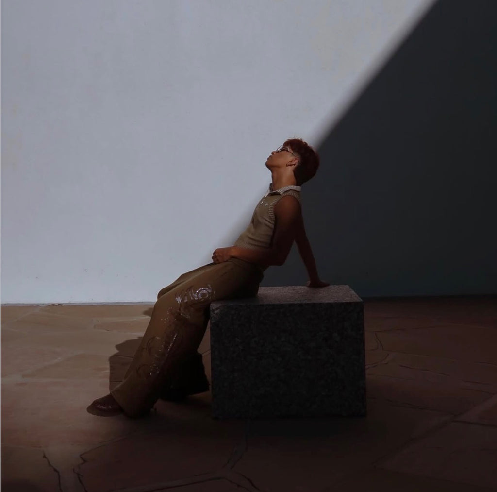 ESPIRITU GREEN SPIKE SWEATPANTS